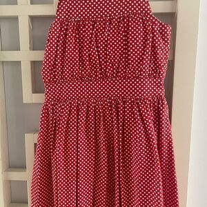 Papo d'Anjo Red and White Polka Dot Dress